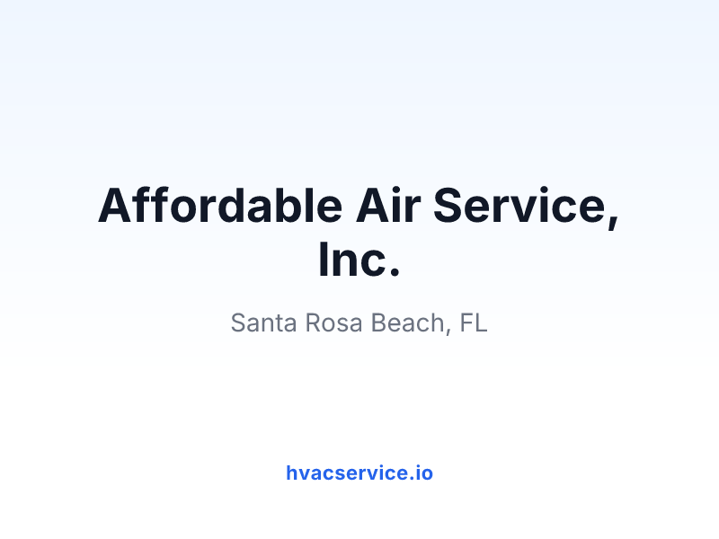 Affordable Air Service, Inc.