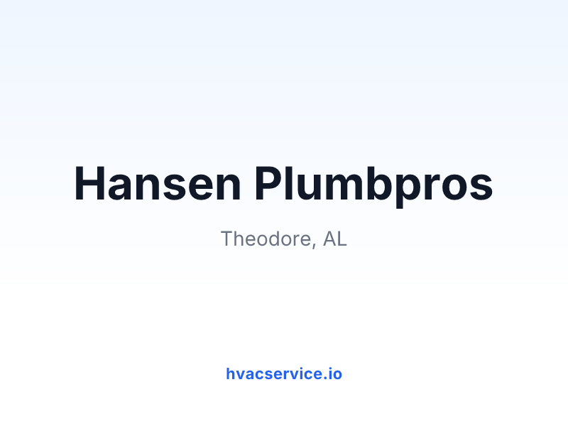 Hansen Plumbpros