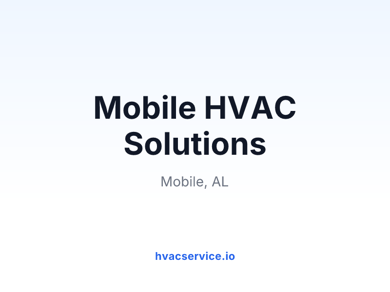 Mobile HVAC Solutions