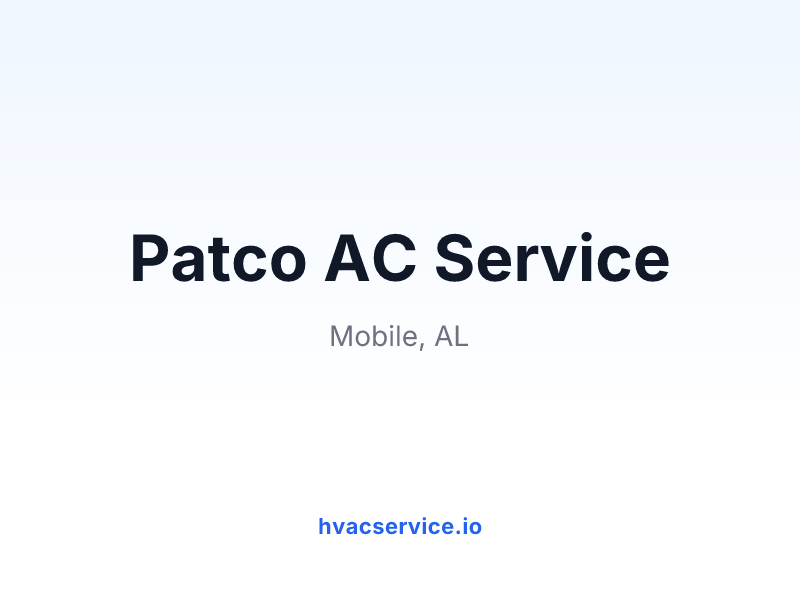Patco AC Service
