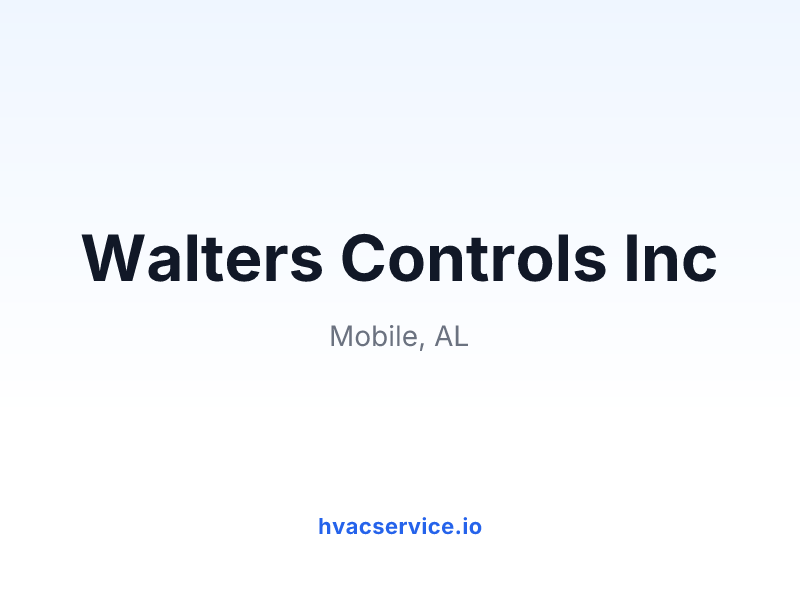 Walters Controls Inc