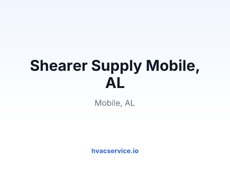 Shearer Supply Mobile, AL