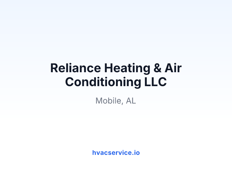 Reliance Heating & Air Conditioning LLC