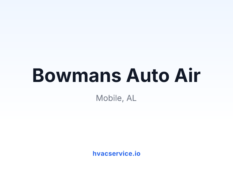 Bowmans Auto Air