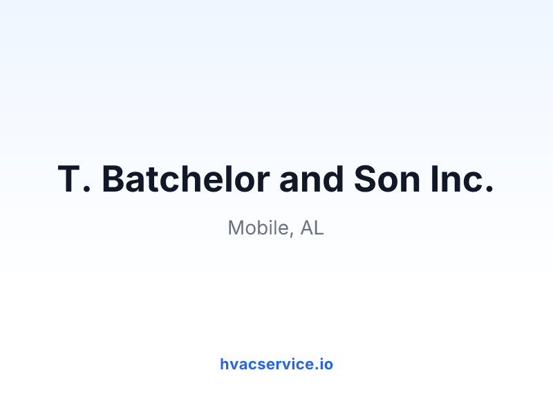 T. Batchelor and Son Inc.