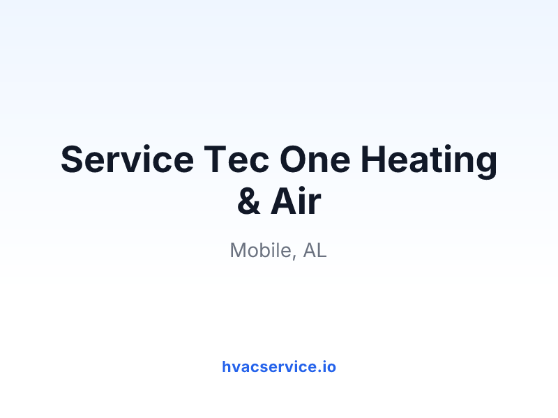 Service Tec One Heating & Air