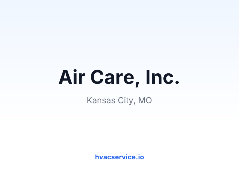 Air Care, Inc.