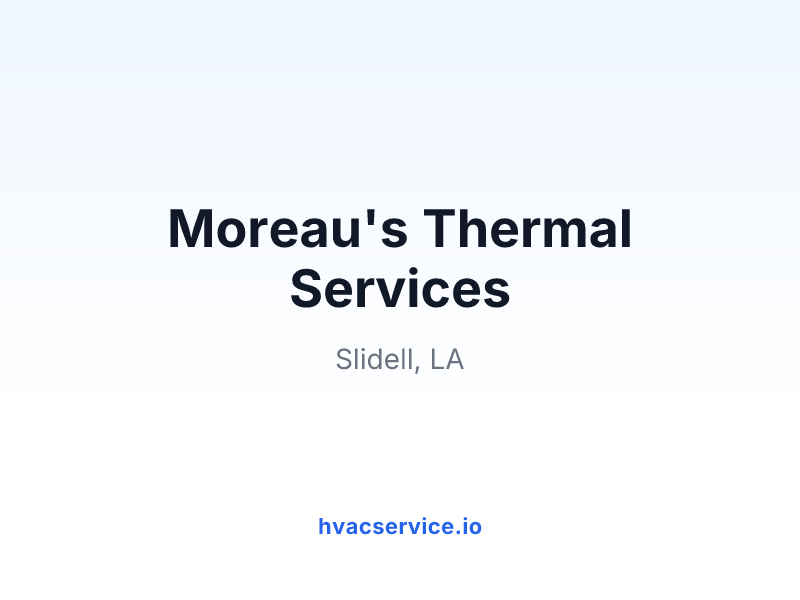 Moreau's Thermal Services