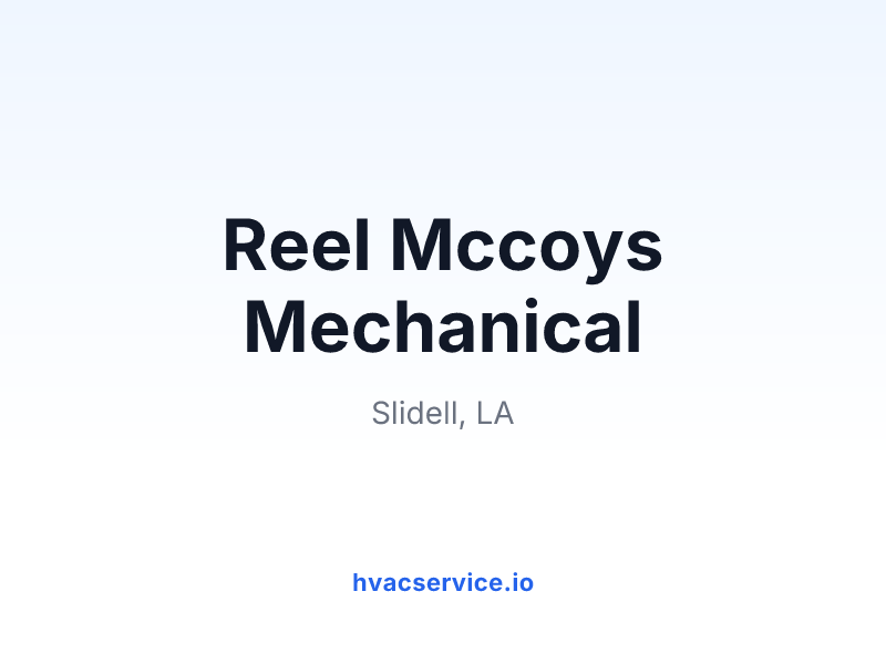 Reel Mccoys Mechanical