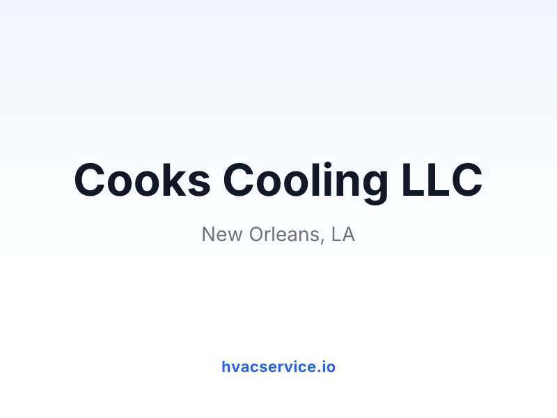Cooks Cooling LLC