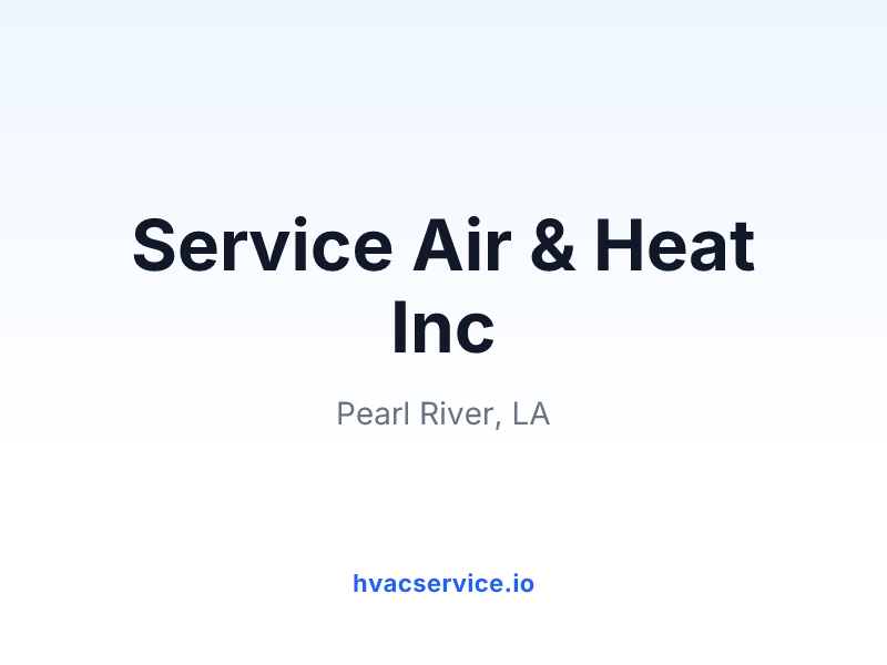 Service Air & Heat Inc