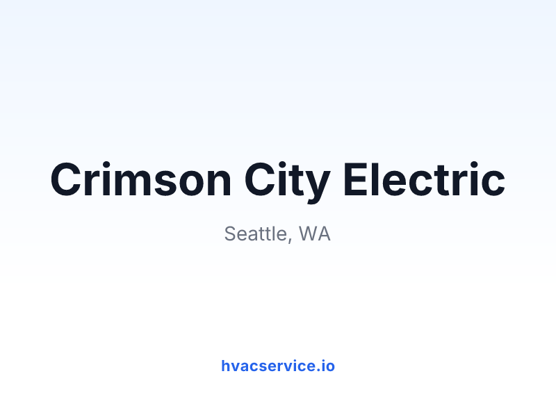Crimson City Electric