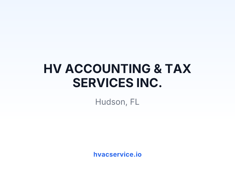 HV ACCOUNTING & TAX SERVICES INC.