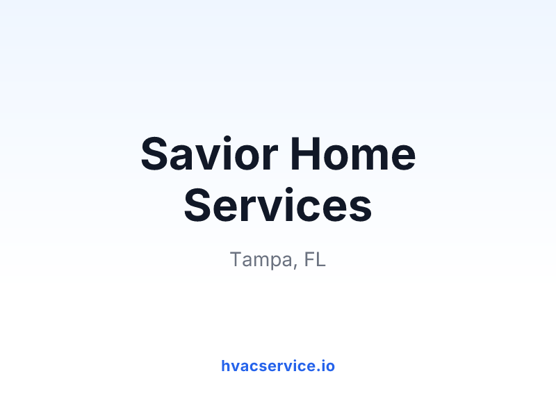 Savior Home Services