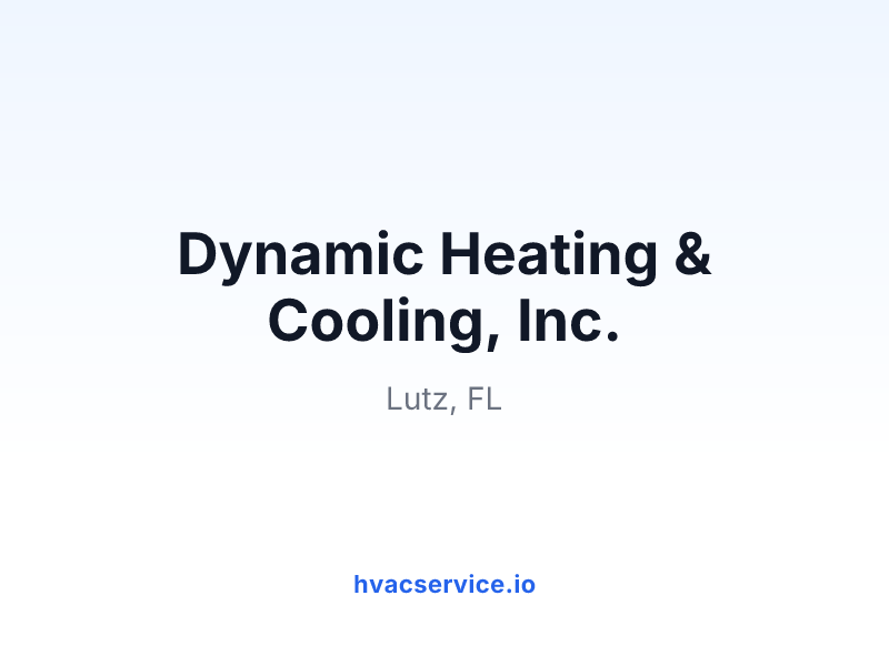 Dynamic Heating & Cooling, Inc.