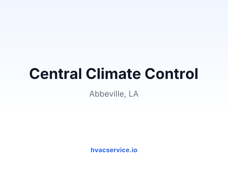 Central Climate Control
