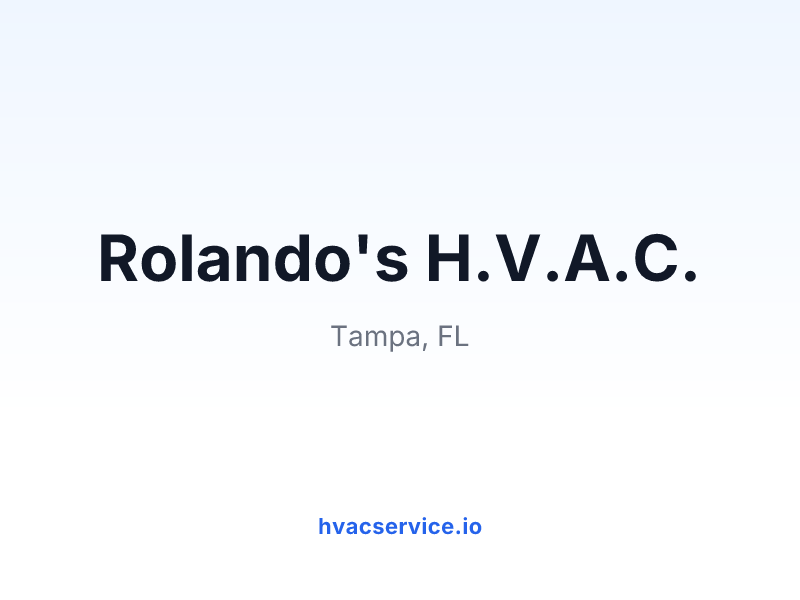 Rolando's H.V.A.C.