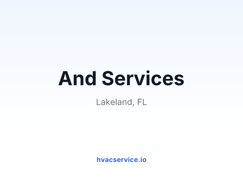 And Services