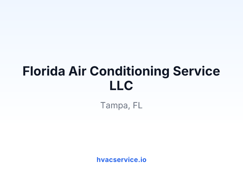 Florida Air Conditioning Service LLC