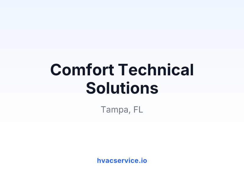 Comfort Technical Solutions
