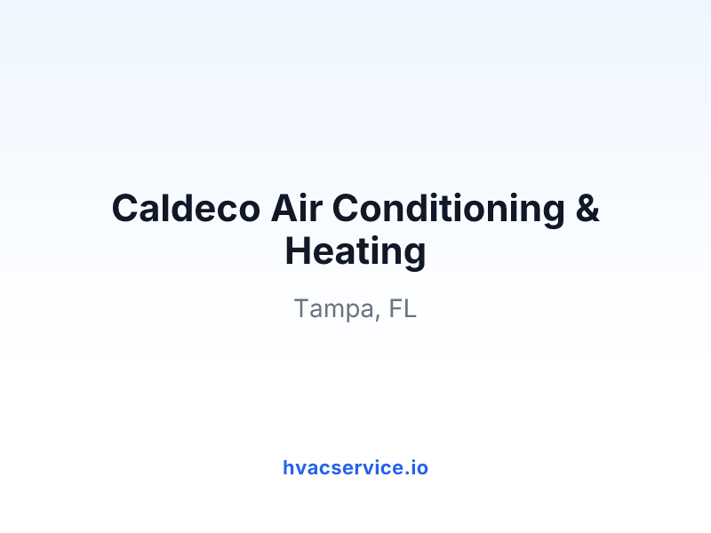 Caldeco Air Conditioning & Heating