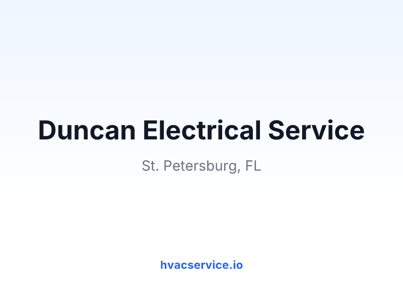 Duncan Electrical Service