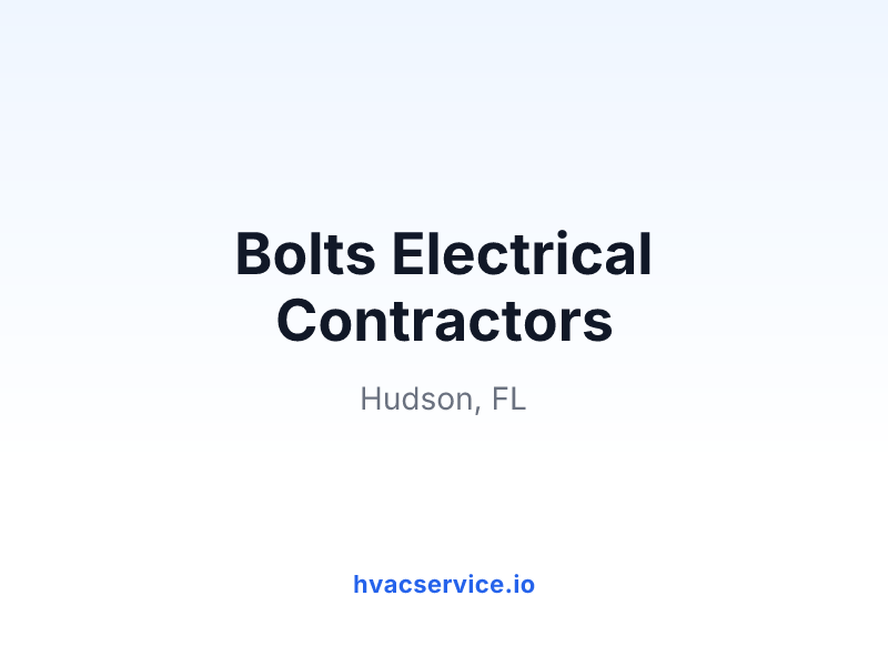 Bolts Electrical Contractors
