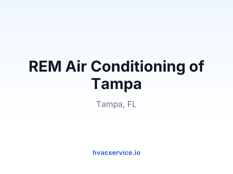 REM Air Conditioning of Tampa