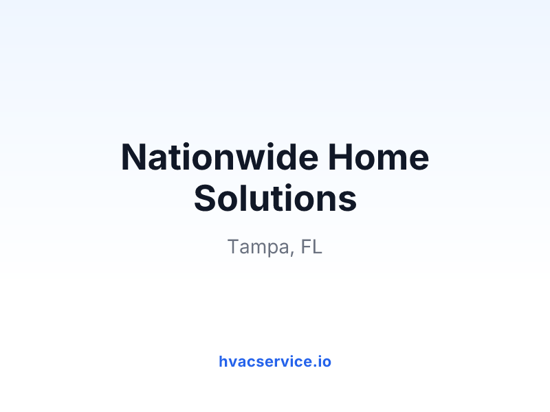 Nationwide Home Solutions