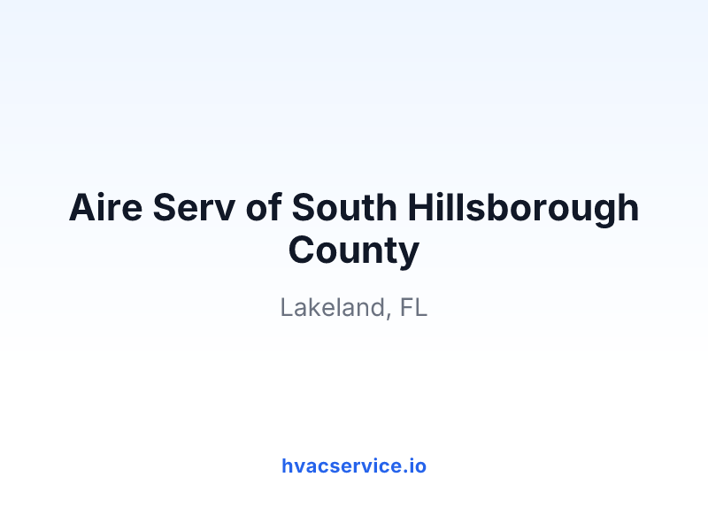 Aire Serv of South Hillsborough County