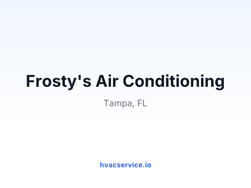 Frosty's Air Conditioning