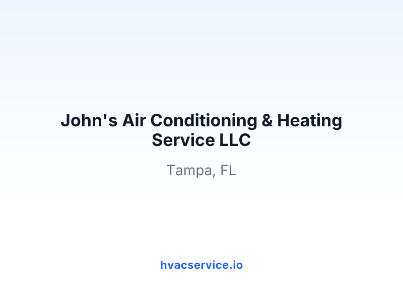 John's Air Conditioning & Heating Service LLC