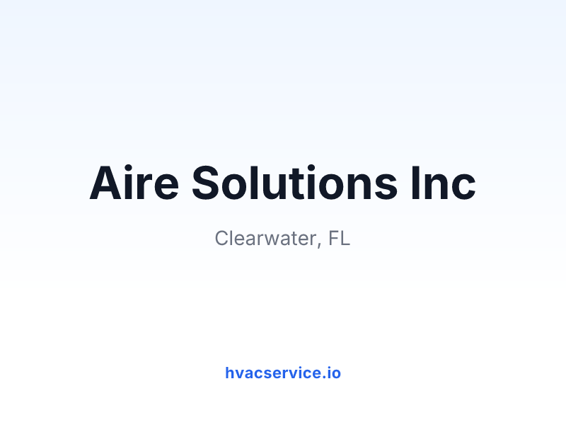 Aire Solutions Inc