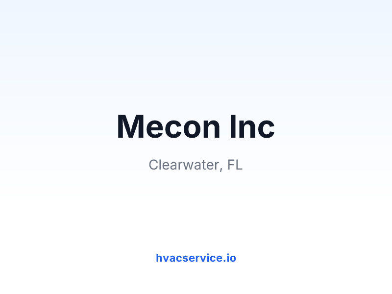 Mecon Inc
