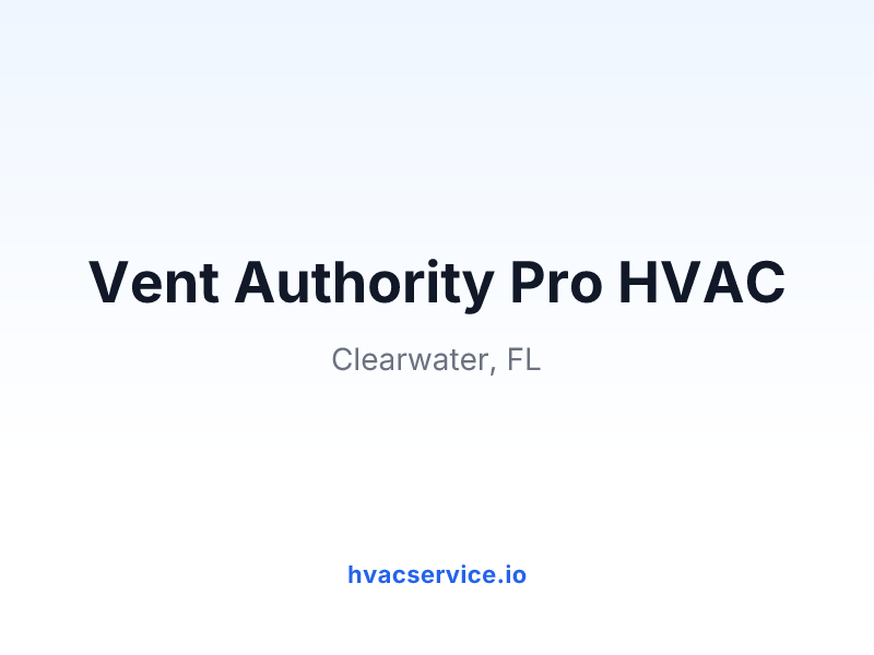 Vent Authority Pro HVAC