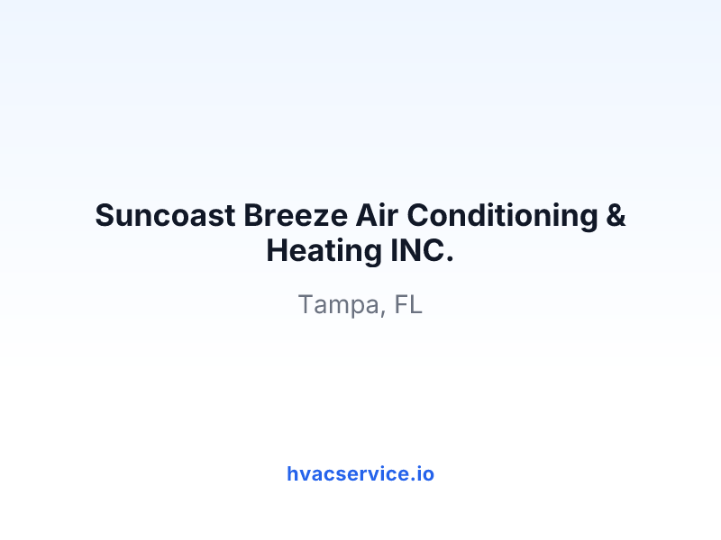 Suncoast Breeze Air Conditioning & Heating INC.