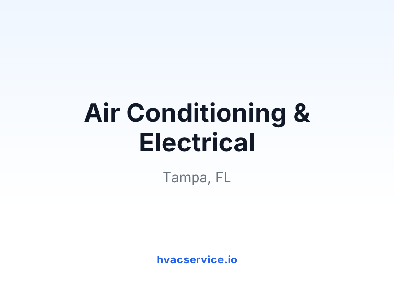 Air Conditioning & Electrical