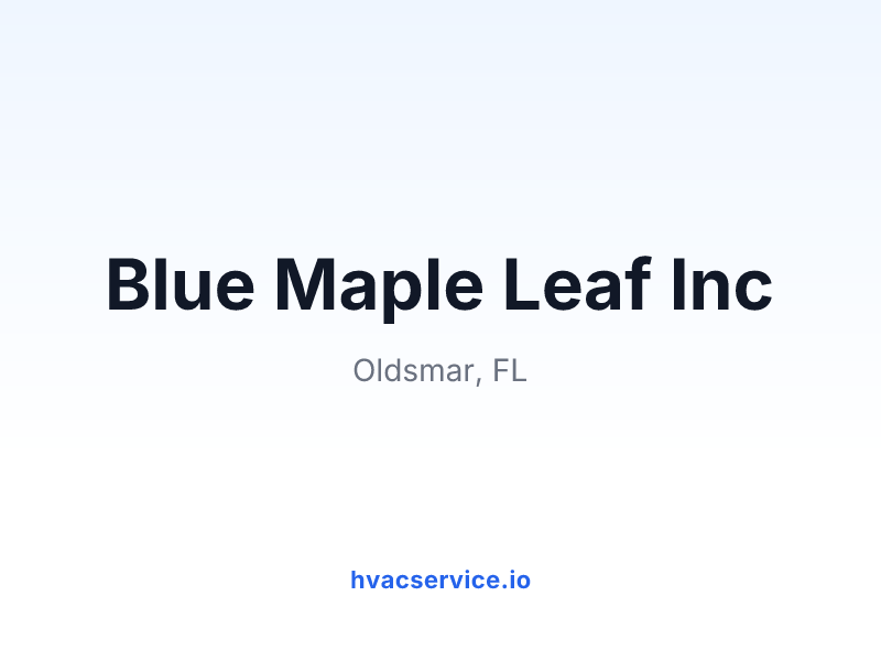Blue Maple Leaf Inc