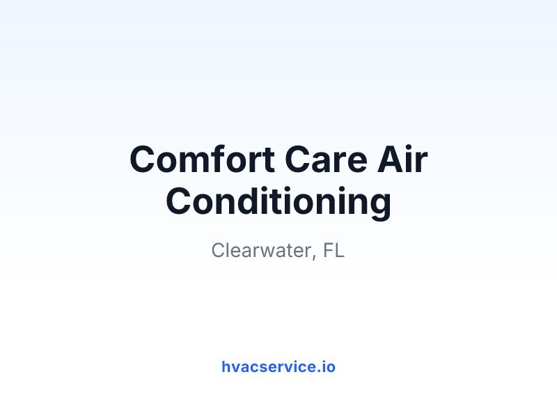 Comfort Care Air Conditioning