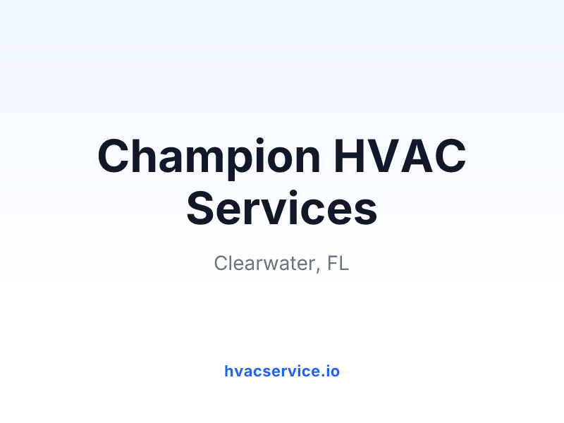 Champion HVAC Services
