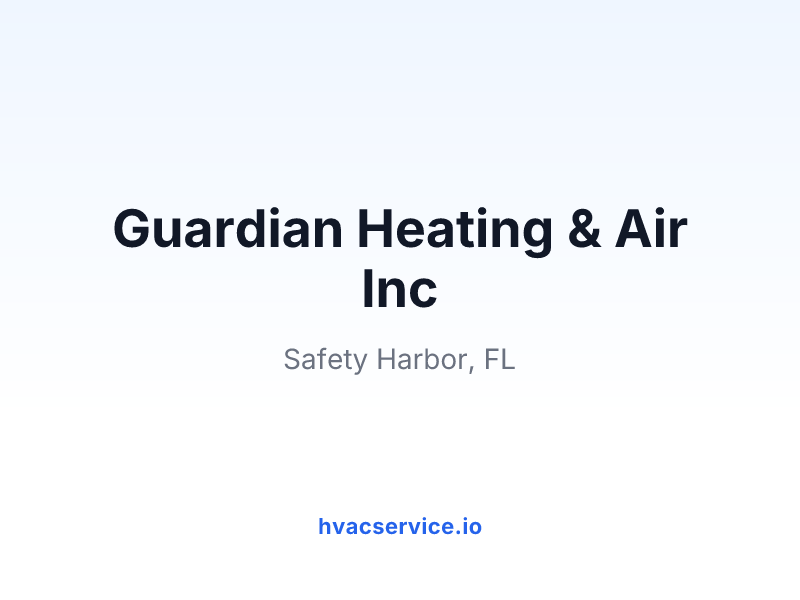 Guardian Heating & Air Inc