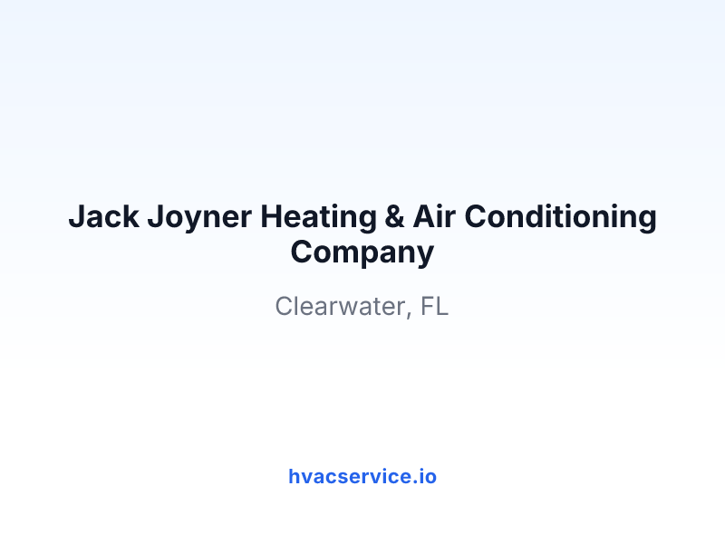Jack Joyner Heating & Air Conditioning Company