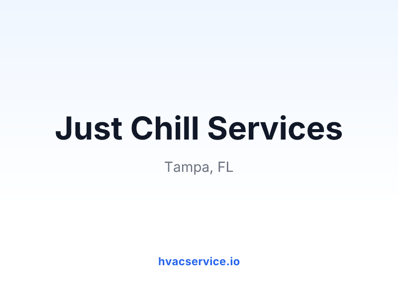 Just Chill Services