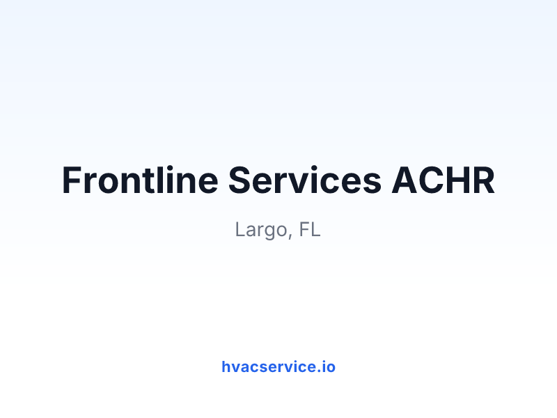 Frontline Services ACHR
