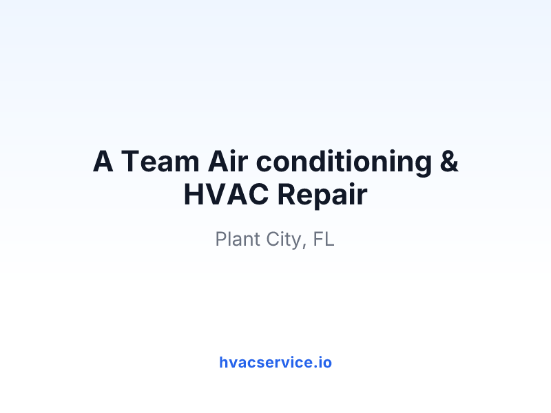 A Team Air conditioning & HVAC Repair