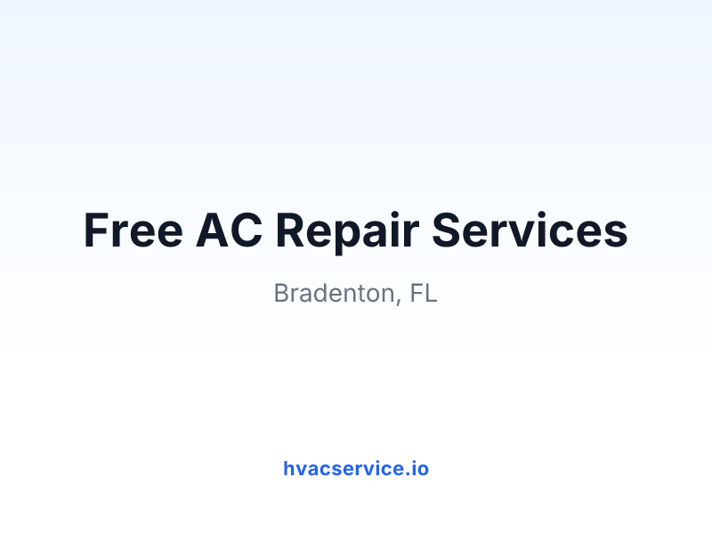 Free AC Repair Services