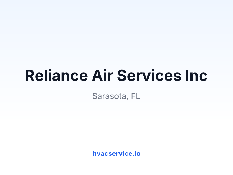 Reliance Air Services Inc