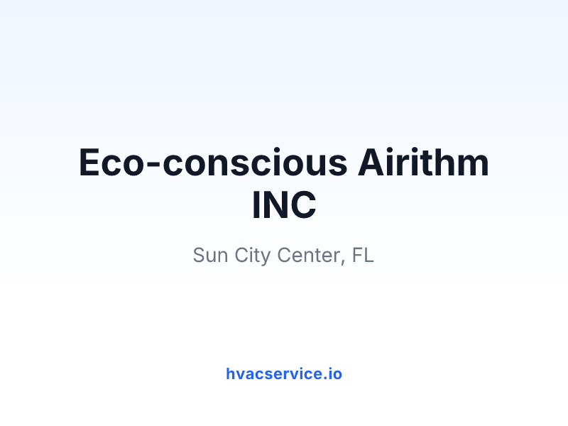 Eco-conscious Airithm INC