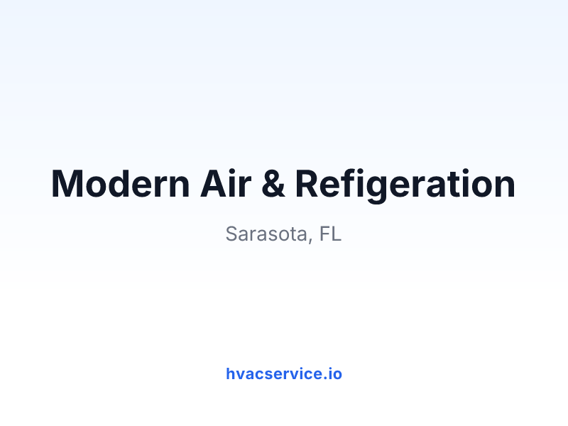 Modern Air & Refigeration