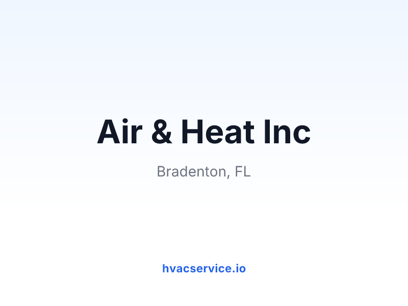 Air & Heat Inc